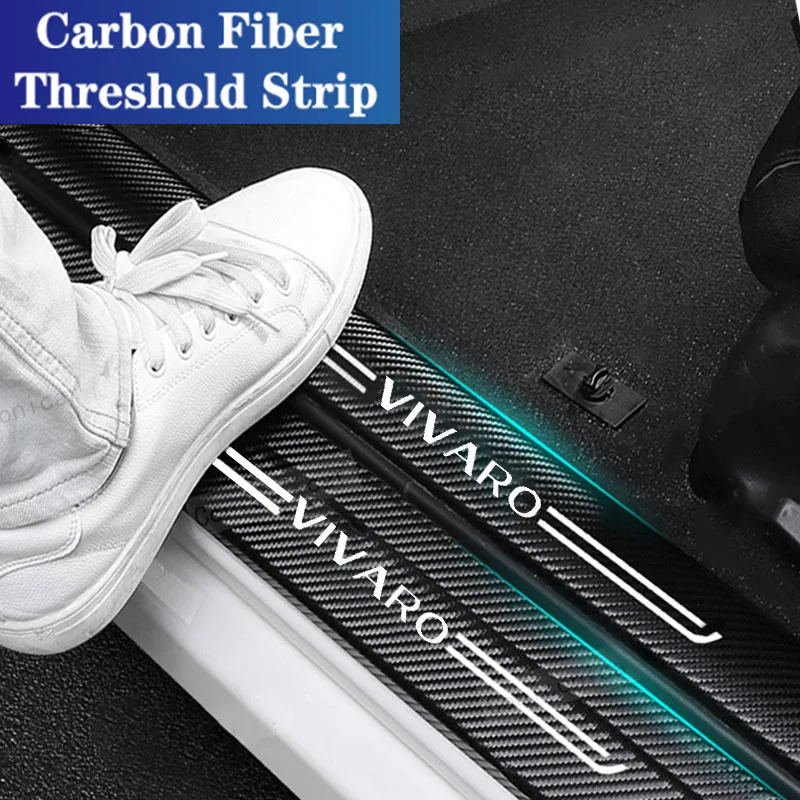 Per Opel Vivaro Logo Combo Corsa Meriva Mokka Vectra Car Door Soglia Protector Stickers Protezioni Per Pedali Trunk Sill Scuff Plate