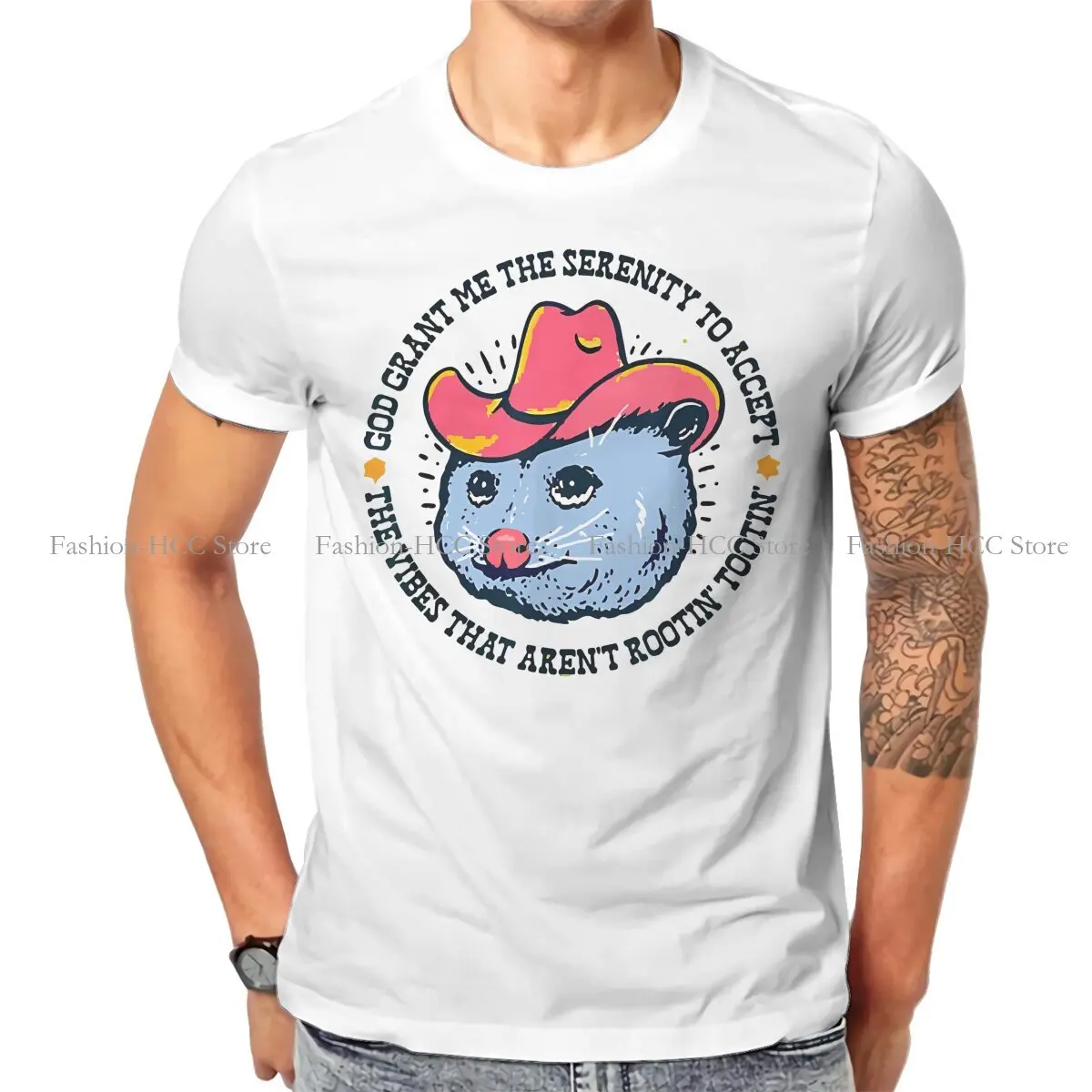 Rootin Tootin Tshirt For Men God Dond Me The Serenity To Accept-Shirt Estiva Humor Novità Trendy