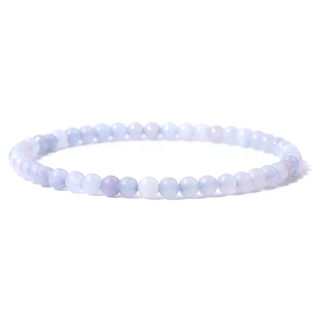 Chakra Energy Bracelet: Natural Agate & Onyx Beaded Stretch Jewelry