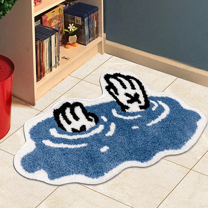Bedside Rug Bedroom Home Carpet Living Room Decoration Cute Cartoon Area Rugs Soft Thick Fluffy Floor Mat floor mat shaggy rugs