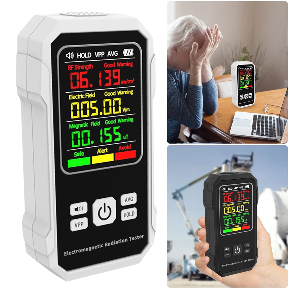 전자기 탐지기 다기능 자기장 강도 측정기 가정 및 사무실용 EMF 탐지 장치