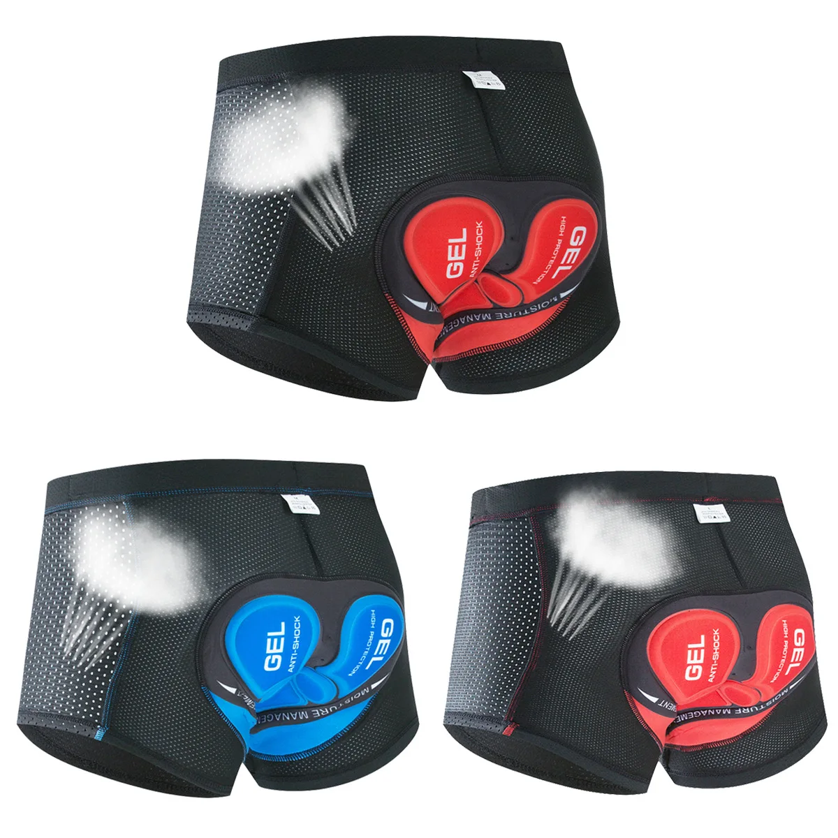 Cycling Shorts Breathable Mesh Cycling Underwear 5D Gel Pad Shockproof MTB Bike Shorts Man Shorts