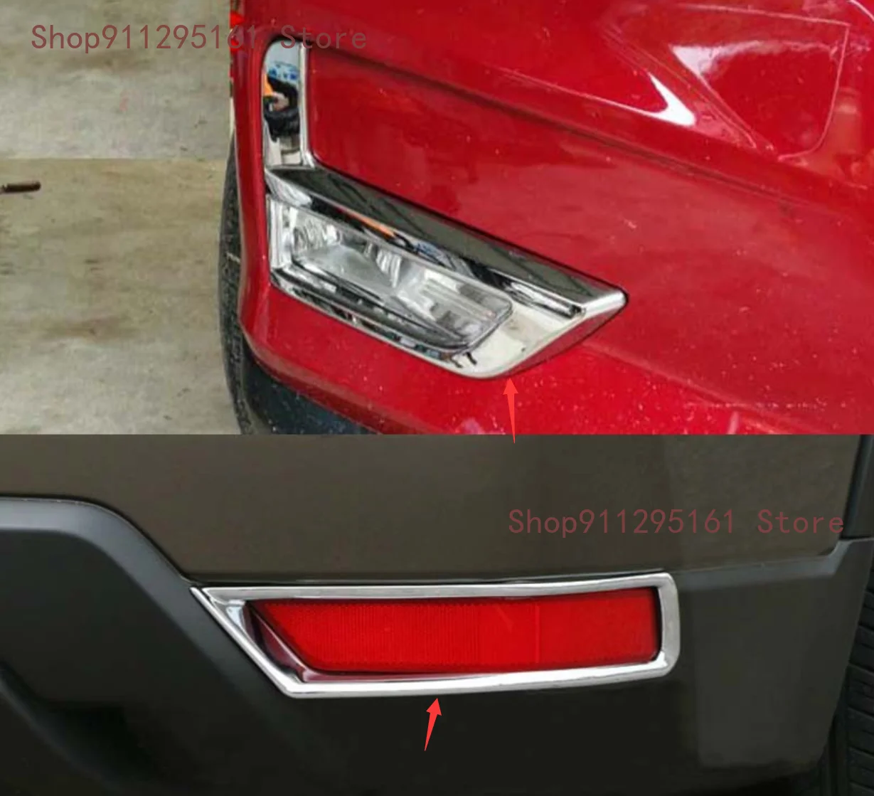 Front  Rear Fog Light Lamp Cover Chrome Bumper Reflector Accessories For Nissan Rogue X-Trail T32 Facelift Xtrail 2017 2018 2019