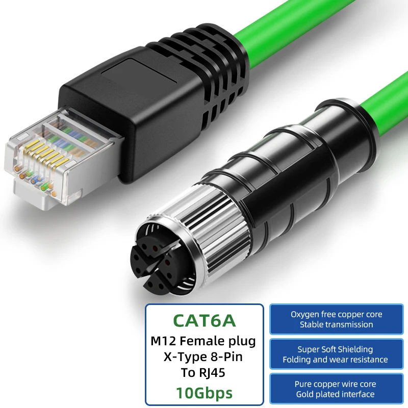 Waterproof High-Flexibility Industrial Ethernet Cable with STP Shielding