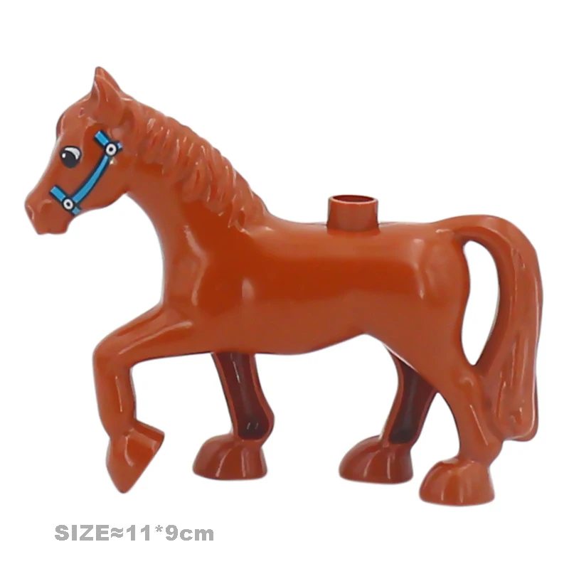 Large Farm Animal Building Block Set - Educational Assembly Toys