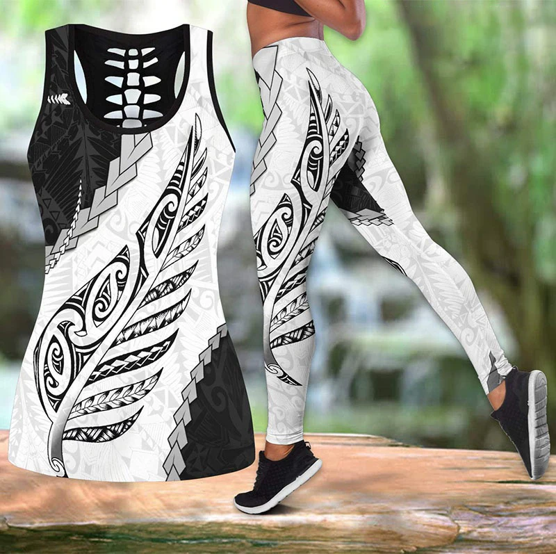 Women's Maori Art Matariki Printed Thermal Stretch Leggings main image 0