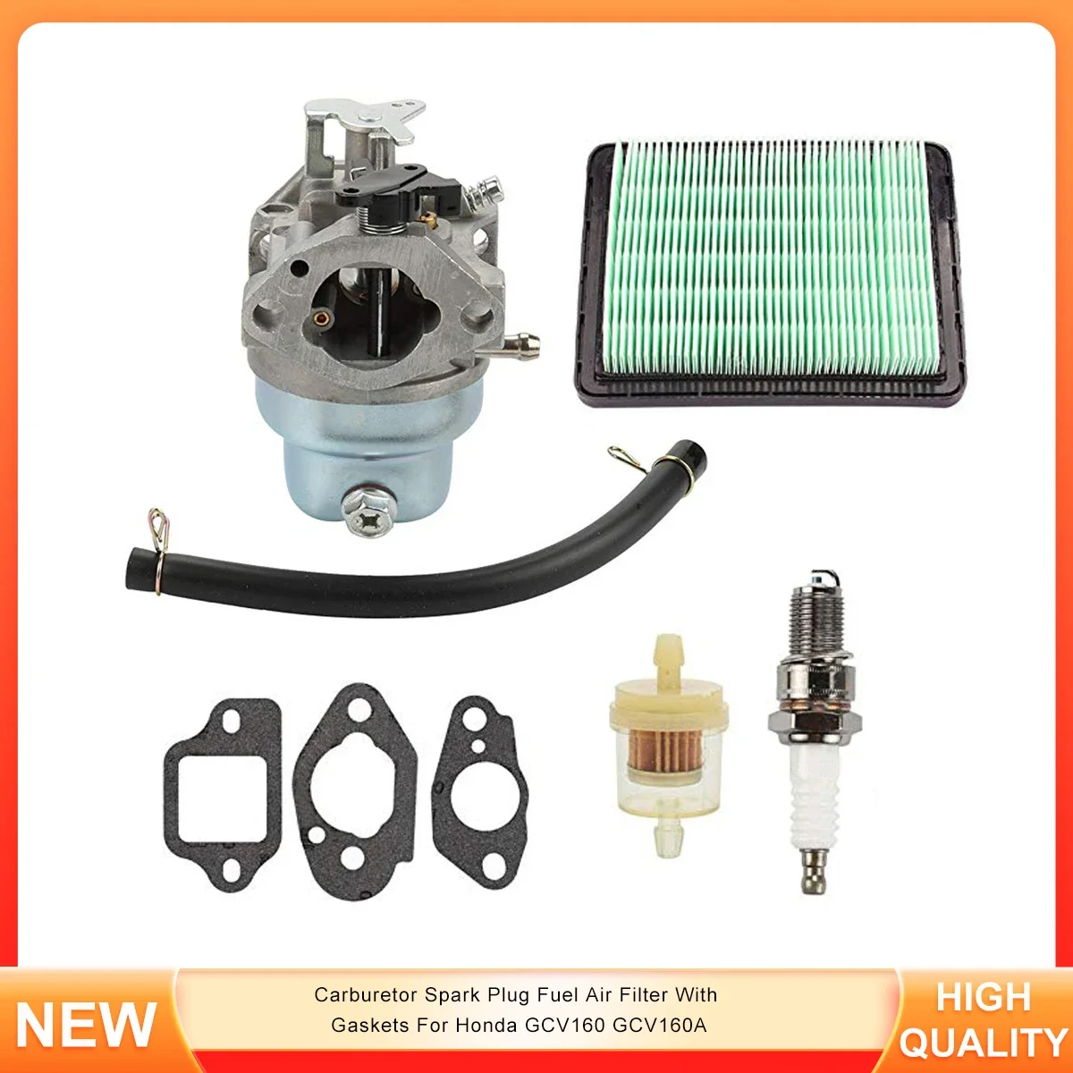 

Карбюратор с свечей зажигания, топливный воздушный фильтр с прокладками для Honda GCV160 GCV160A