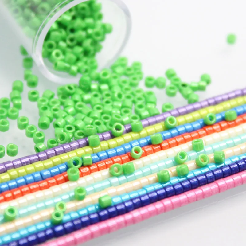 Glass Beads 2.0MM MKY Beads 10Grams/Tube Multiple Colors Japanese Glass Beads DIY Needle Work Sewing Garment Accessories