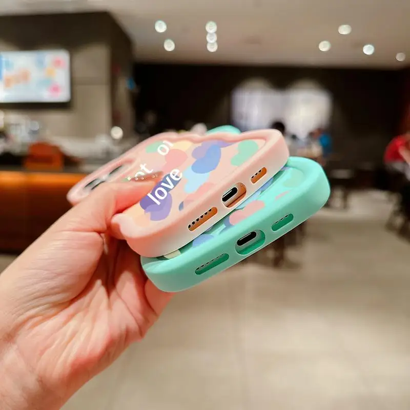 Love Heart Design Phone Case – Stylish and Durable Protection