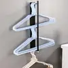 Clothes Hanger Holder Punch-Free Wall-Mounted Hanger Organizers and Storage Magnetic Absorption Wardrobe Balcony Clothes Hanger 5