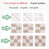 Sudoku Game 4 in 1 Magnetic Wooden Sudoku Game Book Preschool Early Learning Kids Educational Math Toy Puzzle Gift Sudoku 4