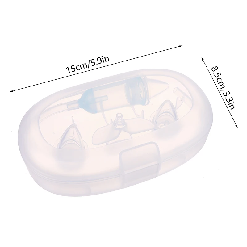 1Set New Absorption Silicone Safe Soft Tip Newborn Baby Nose Cleaner Sniffling Device Infant Vacuum Suction Nasal Aspirator baby nose cleaning tools