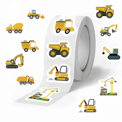 Construction Vehicle Sticker Roll - 500 Unique Reward & Encouragement Stickers (500PCS)
