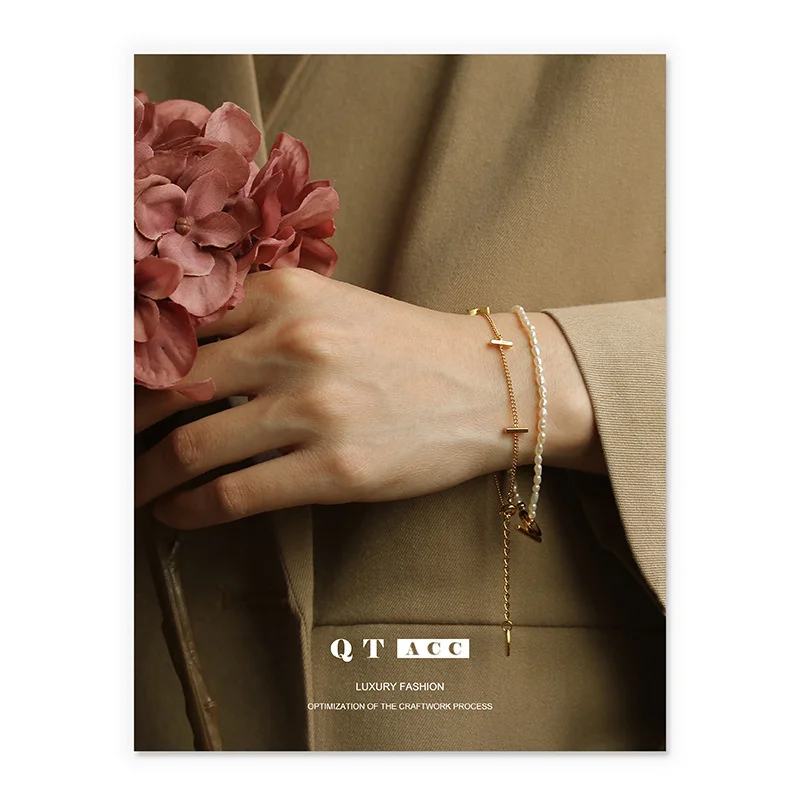 

Женский многофункциональный браслет с латунным гальваническим покрытием