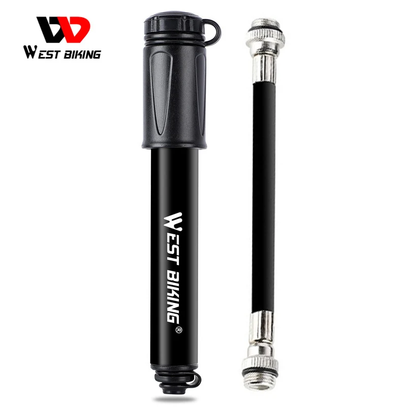 West Biking Portable Mtb Bike Pump Mini Cycling Tire Inflator Hand Air