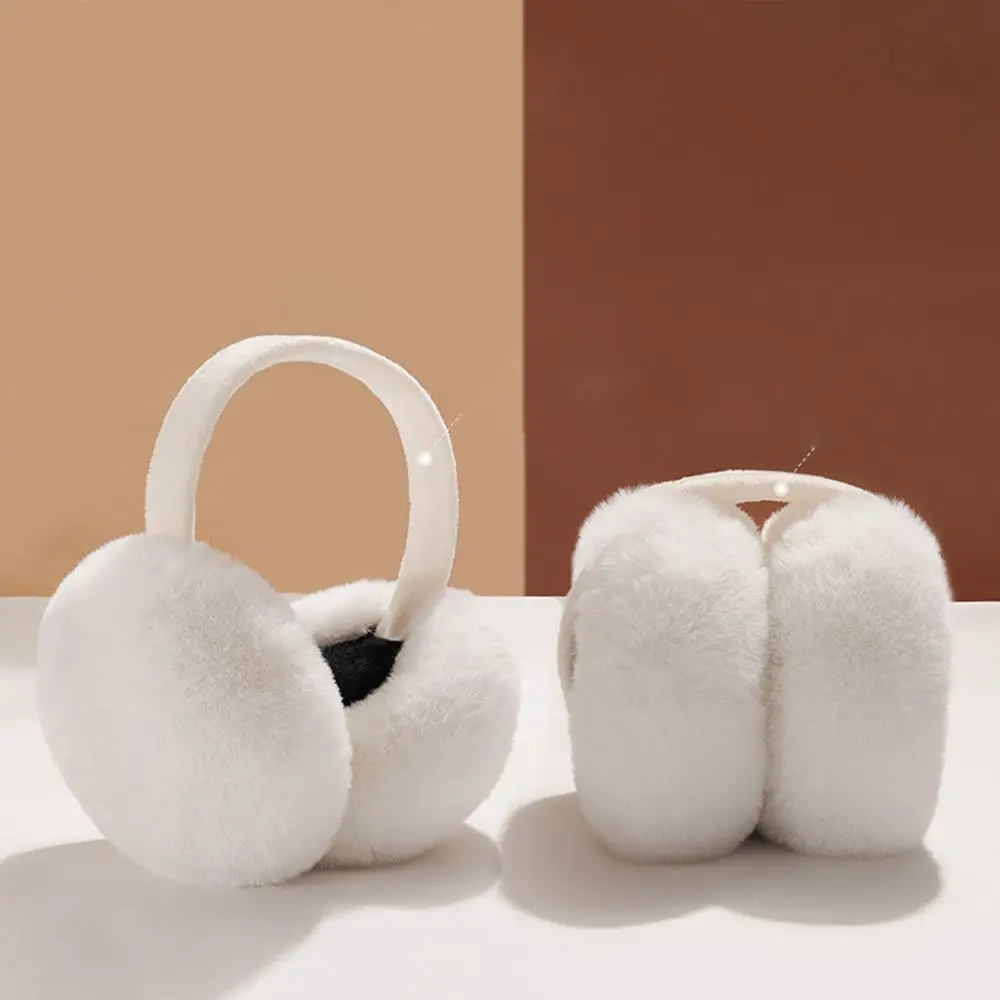 

Soft Cute Skiing Keep Warmer Male Anti-Wind Adult Female Ear Warmers Earcap Plush Earmuffs Folding Ear Cover