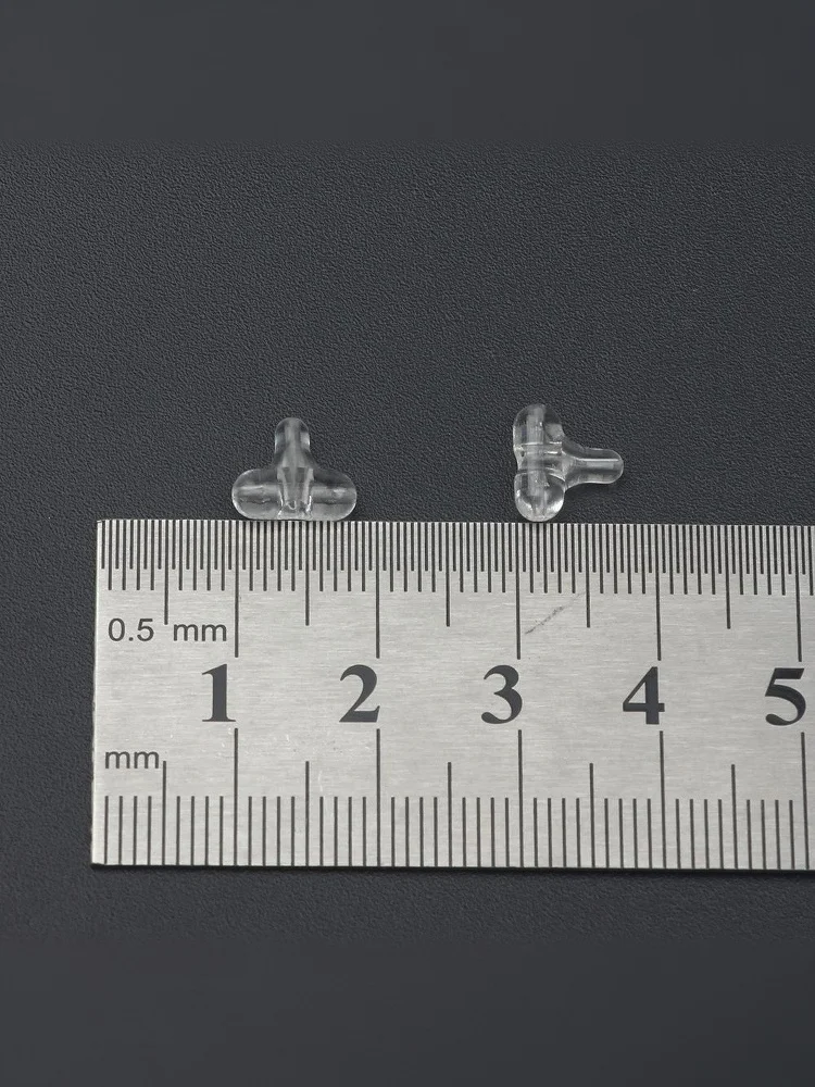 30 Teile/paket Angeln Perlen Transparent Klar Oval Doppel Kreuz Loch Perlen Sabiki Rig 3 Weg Stecker Kreuz Perle Angelgerät – Detail 13
