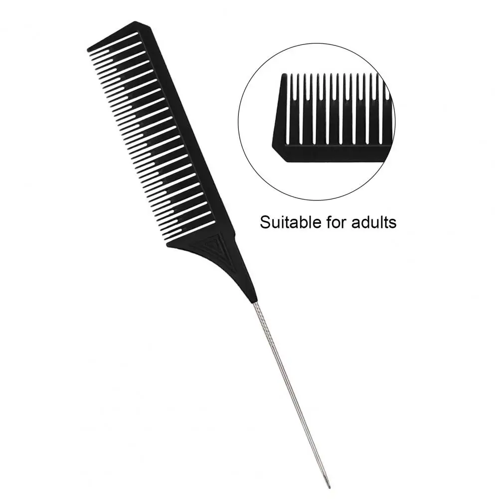 Large and Small Toothed Steel Needle-point Tail Comb Trendy Comb PC Tip-tail Hair Highlighting Comb for Stylist 5