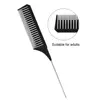 Large and Small Toothed Steel Needle-point Tail Comb Trendy Comb PC Tip-tail Hair Highlighting Comb for Stylist 5
