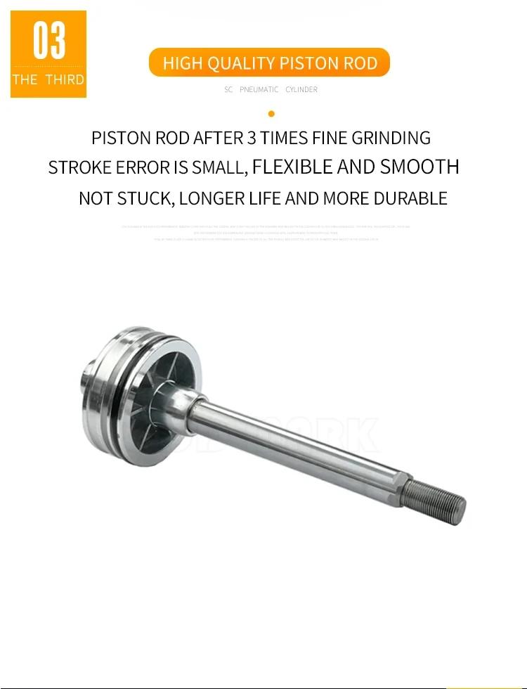 SC Series Pneumatic Cylinder Aluminum Double Acting Tie Rod Type Bore 32‑63mm St