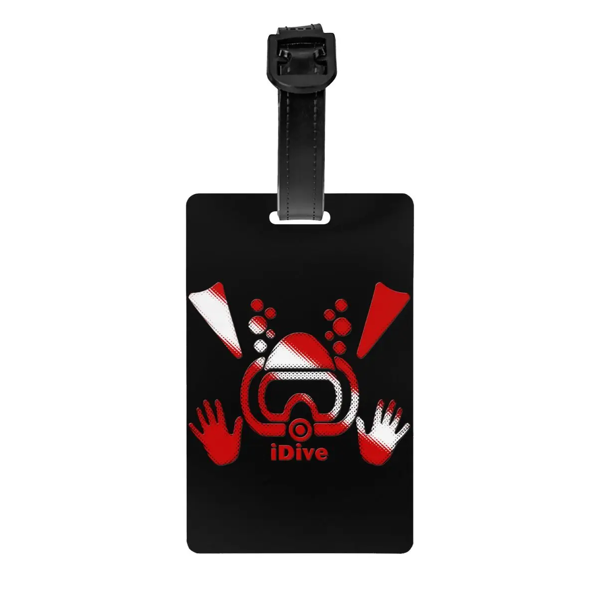 

Custom IDive Dive Flag Scuba Diving Luggage Tag With Name Card Diver Privacy Cover ID Label for Travel Bag Suitcase