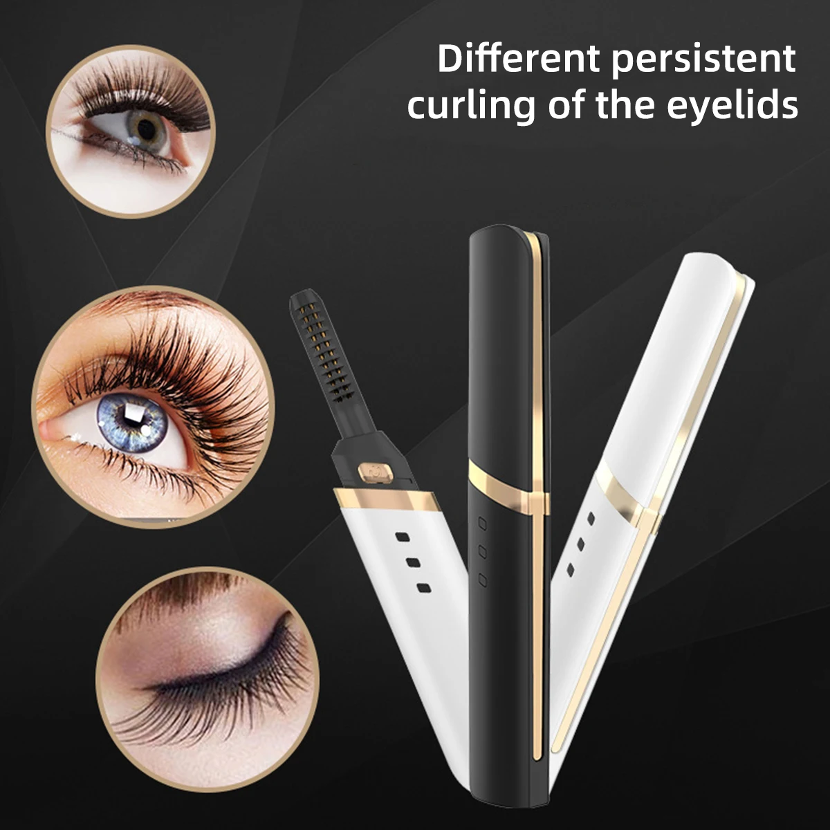 New Eye Lash Curler Rechargeable Lash Curler Women Portable Heated Eyelash Curler 3 Temp Setting Long Lasting Eye Lash Clip