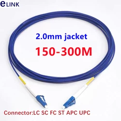 150m200m250m300m 1C cable de parche de fibra blindado de 2,0mm Simplex sx SM SC LC FC ftth jumper cable de fibra óptica monomodo de 1 núcleo