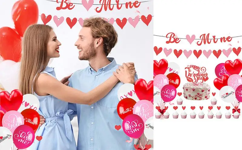 

Valentines Day Party Decor Creative Romantic Cupcake Decoration For Valentines Day Home Red And White Party Birthday Decoration