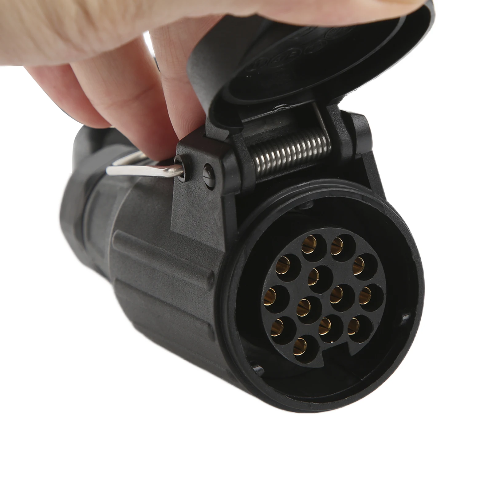 Kunststoff-Auto-Stecker, US-Fahrzeug, 7-Wege-Blade-Stecker auf europäischen 13-poligen runden Stecker für Auto- und LKW-Anhänger-Stecker – Detail 11