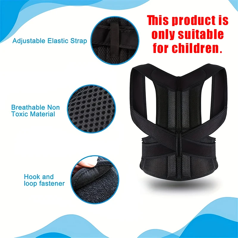 Back Corrector Corset Magnetic Posture Corrector Straight Shoulder Brace Lumbar Support Pain Relief For Children posture corrector