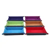 Rectangle Storage Tray PU Leather Velvet Folding Dice Tray Table Games Key Wallet Coin Organizer Trays Sundries Serving Tray 2