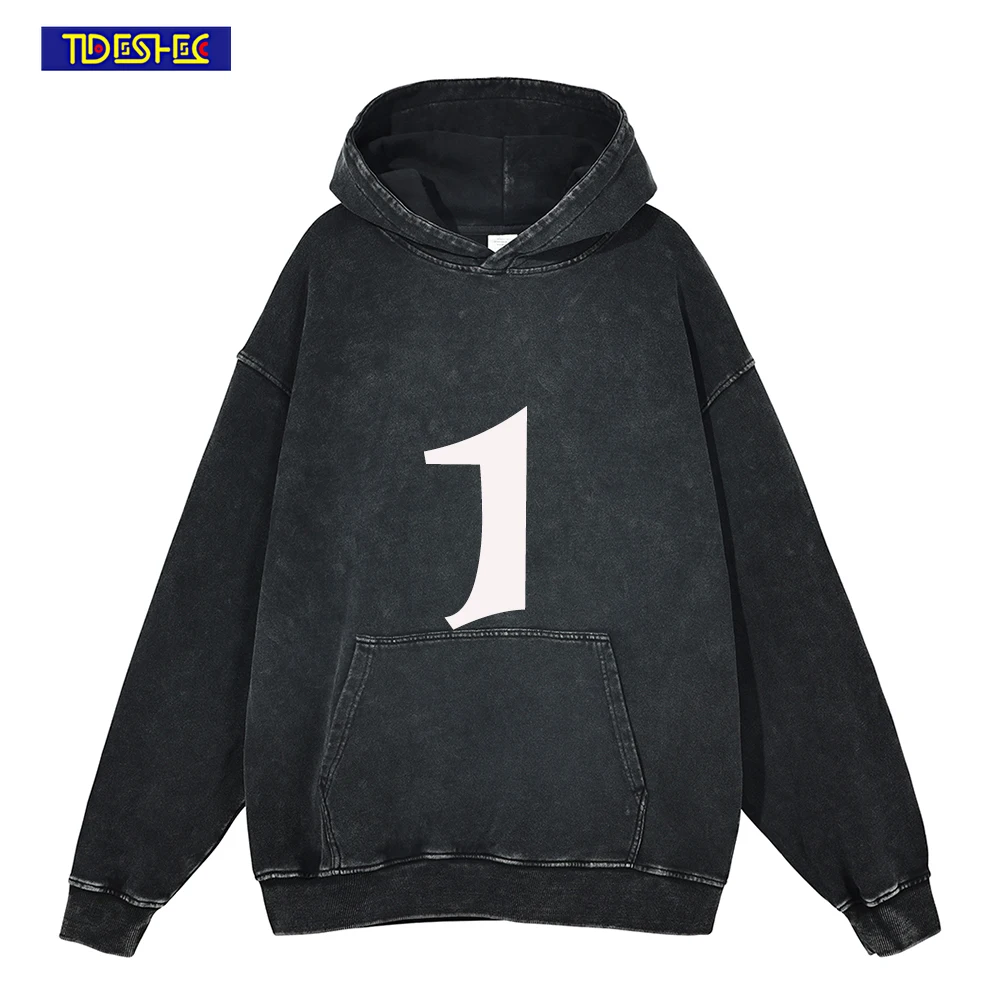 

TIDESHEC Men Washed Cotton Hoodie 1