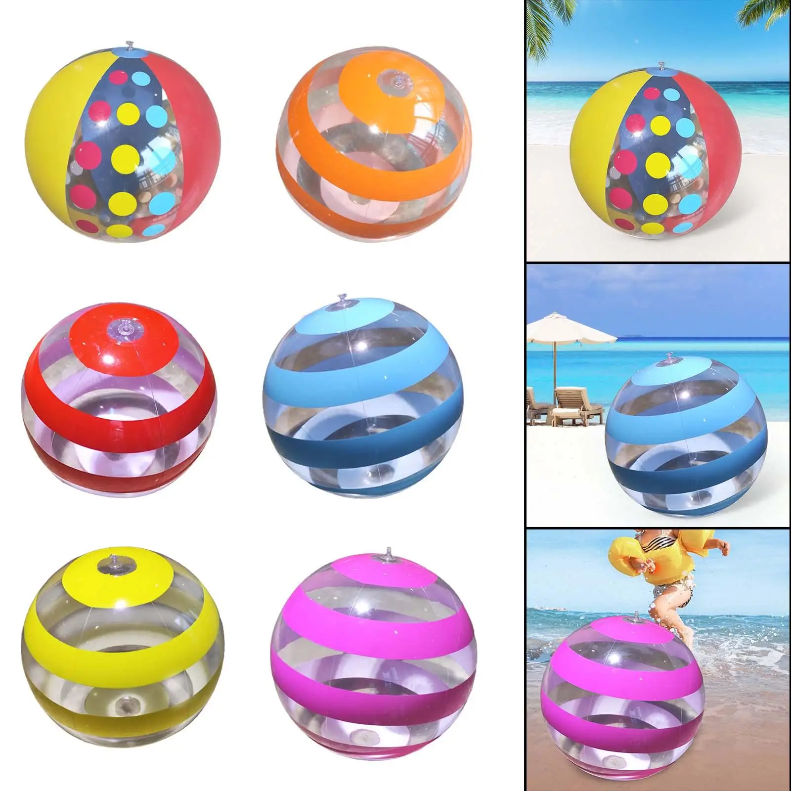 Beach Ball Leakproof Pool Game Inflatable Pool Toys for Home Beach Summer