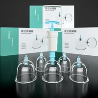 Vacuum Cupping Machine 5 Cans Household Chinese Suction Therapy Cups Set for Body Anti Cellulite Cupping Cup Massage with Pump 1