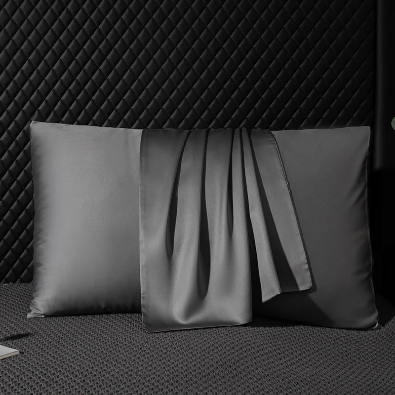 Luxurious 100% Natural Mulberry Silk Pillowcase – High-End Solid Color Envelope Design