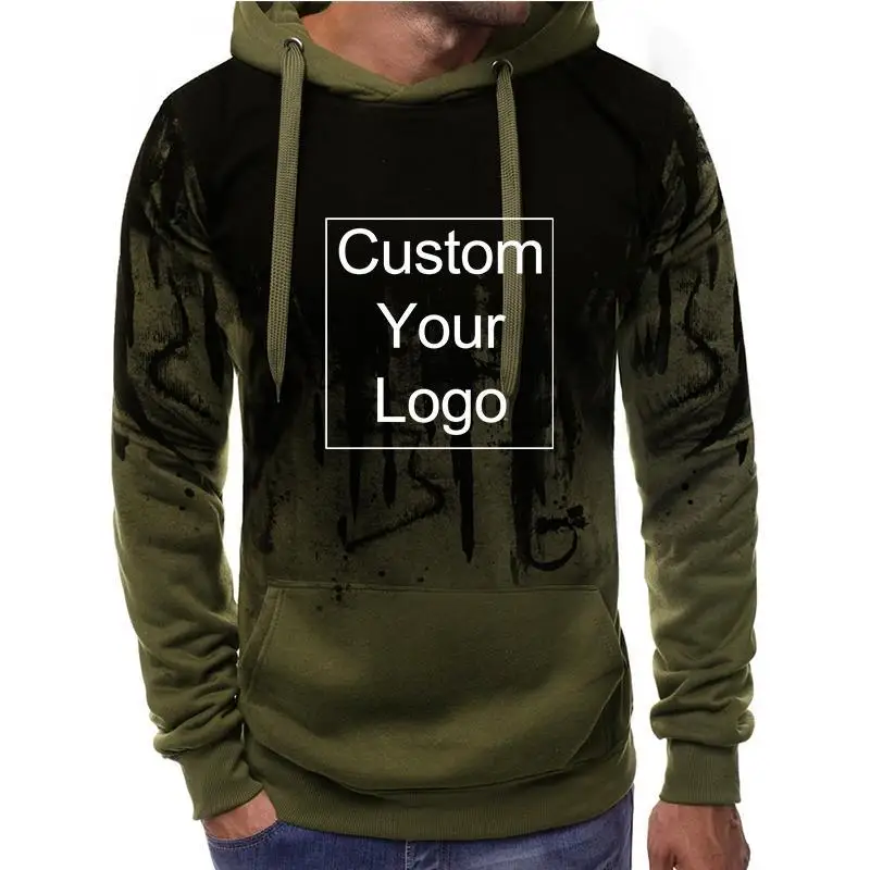 New Fashion Autumn Spring Mens Pullover Hoodie and Sweatpant Tracksuit Camouflage Jogging Suits Fashion Set