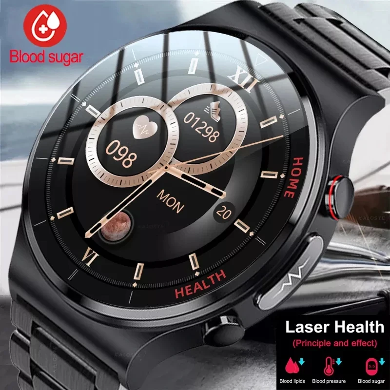 

2023 Blood Sugar ECG+PPG Smart Watch Sangao Laser Therapy Health Heart Rate Blood Pressure Fitness Watches Waterproof Smartwatch