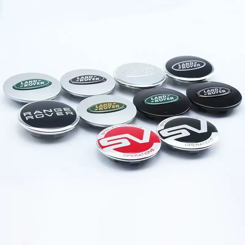 4pcs 62mm Car Styling Car Wheel Center Hub Cap Covers Badge for Landrover SVR Discovery Velar Evoque Range Rover L322 L405 L551