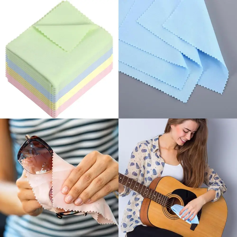 Microfiber Cleaning Cloths for Musical Instruments: 10 Pack for Flute, Violin, Guitar, Piano, and Trumpet