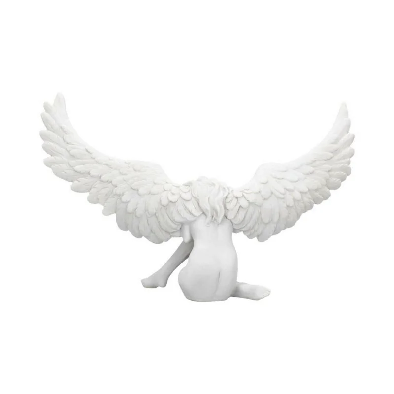 Angel Wing Figurine Modern 3D Embrace Angel Wings Sculpture Crafts 3D Angel Wing Statue Figurine Resin Artwork Craft Home Decor 4