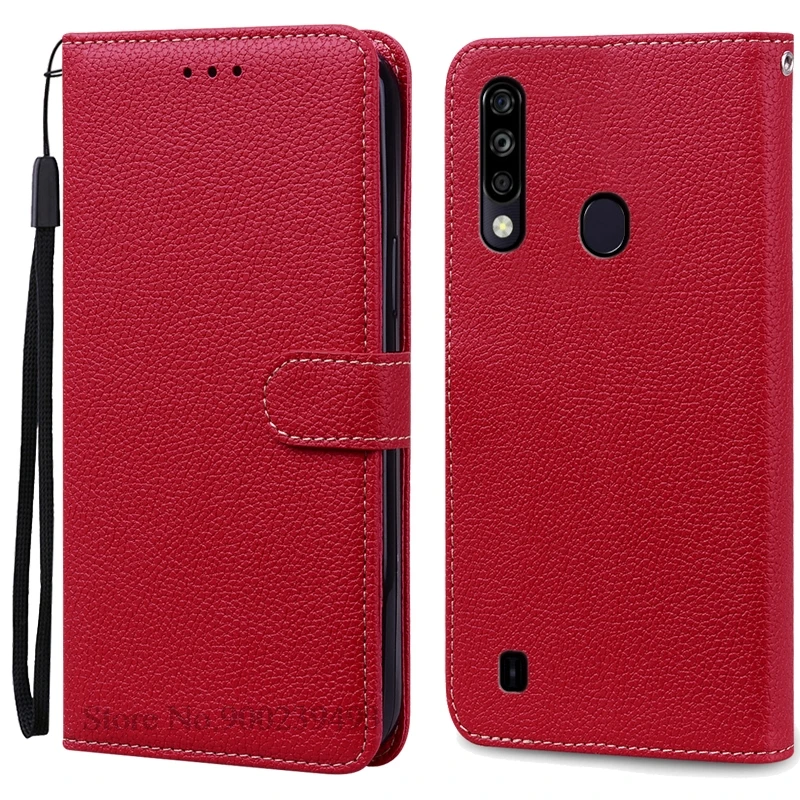 Sleek Silicone Wallet Leather Flip Case with Soft TPU Back Cover