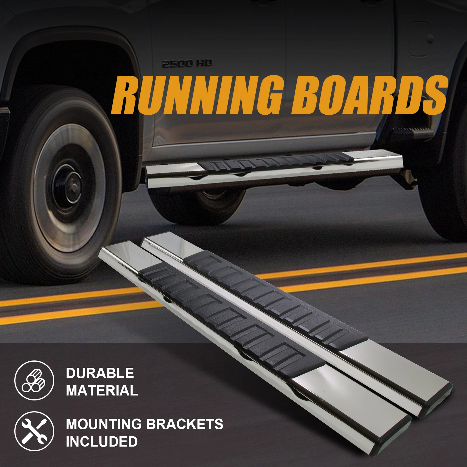 Silverado/Sierra Regular Cab Running Boards 3