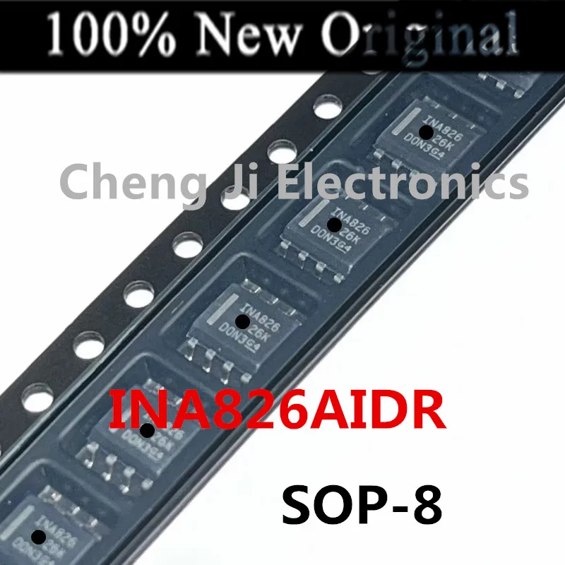 

10PCS/Lot INA826AIDR INA826 SOP-8 、INA826AIDRGR IPEI WSON-8 New original precision instrument amplifier chip INA826AID