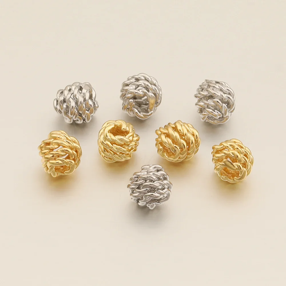Cordial Design 8*9MM 100Pcs Jewelry Copper Bead/Round Shape/Genuine Gold Plating/Jewelry Findings & Components/DIY Hand Made - cordial