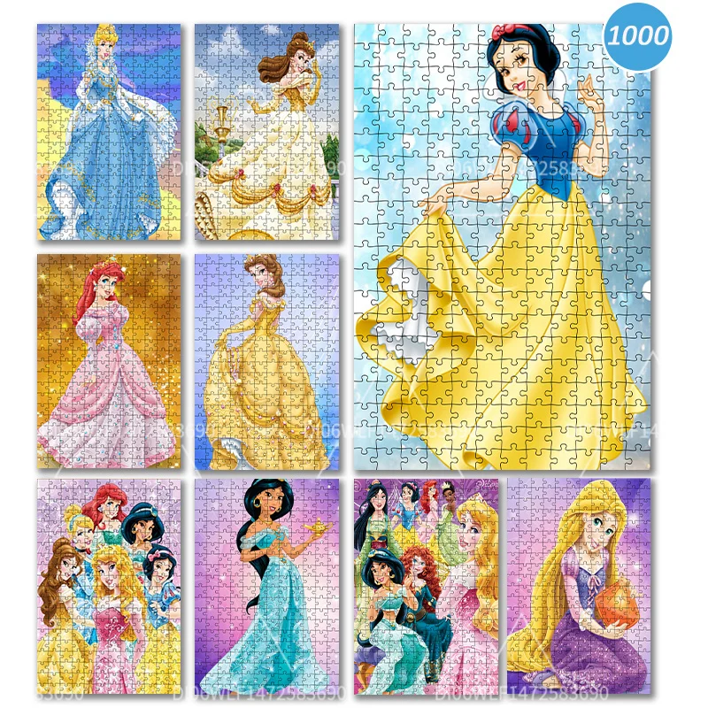 

1000 шт., детский деревянный пазл «Белоснежка»