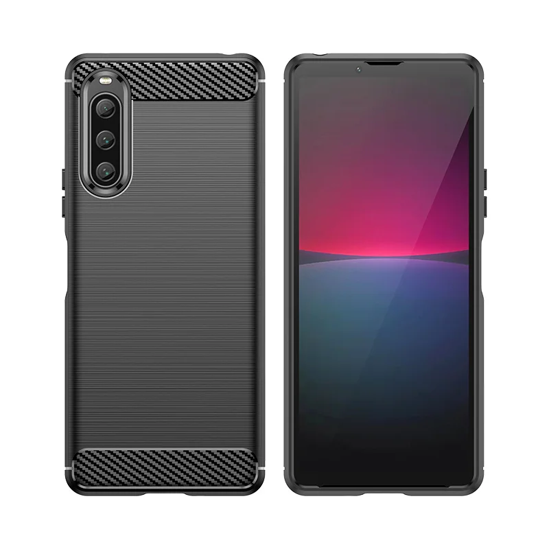 Per Cover Sony Xperia 10 V Custodia Sony Xperia 10 V Capas Nuovo Paraurti In Fibra Di Carbonio Antiurto Soft Tpu Funda Sony Xperia 10 V Cover