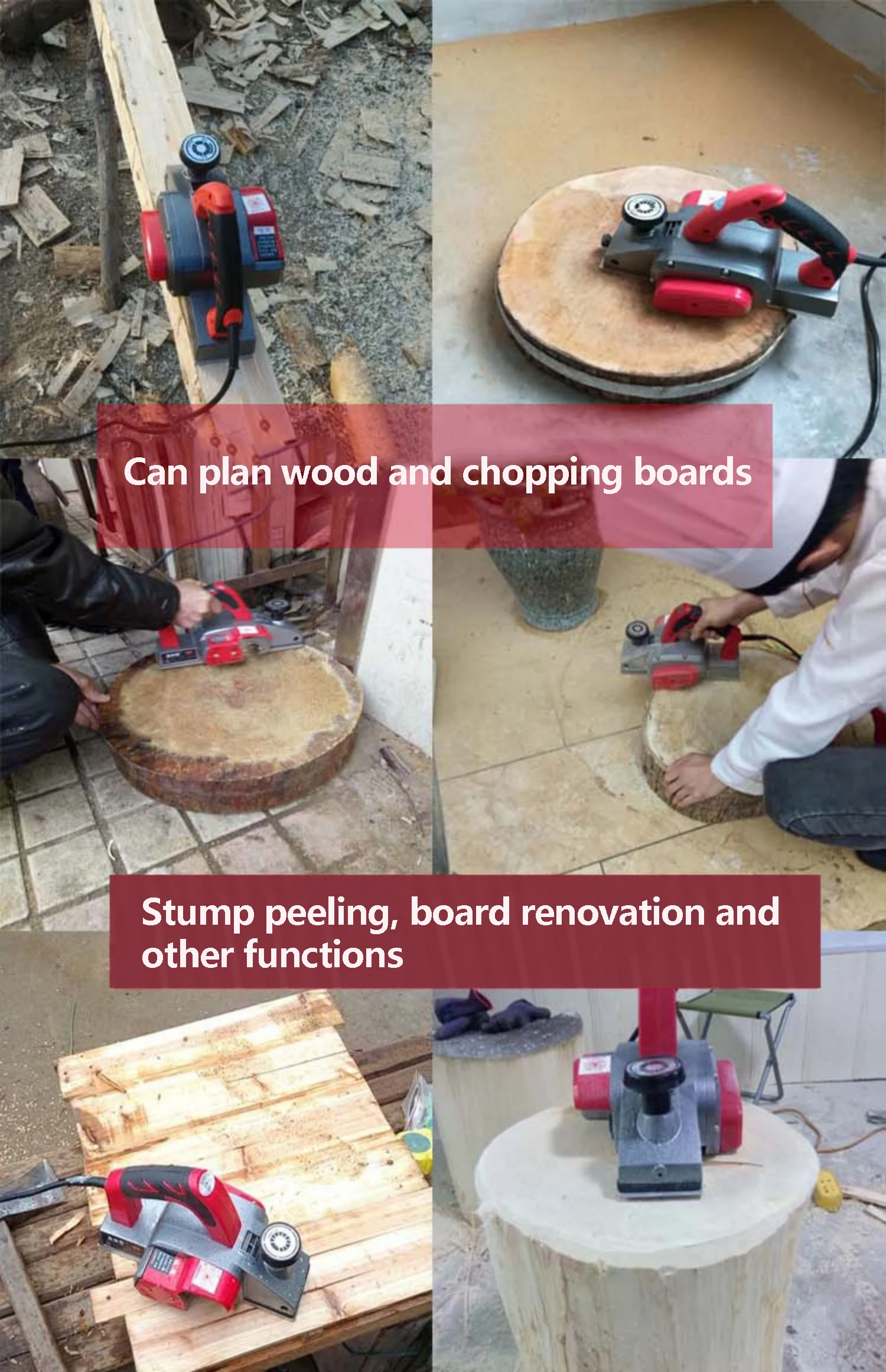 Electric Planer 2000W Small Household Electric Planer Trimming Machine Woodworking Tool