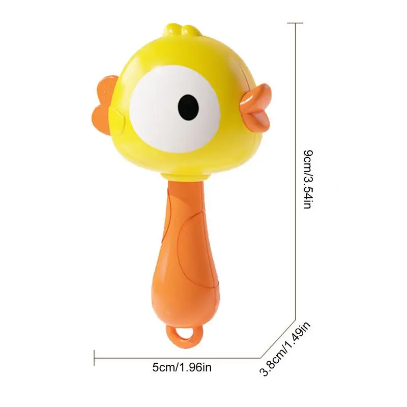 Cute Frog Duck Maracas For Music Enlightenment Creative Baby Musical Instrument Rattle Shaker Toys For Kids Birthday Baby Favors for egg shakers