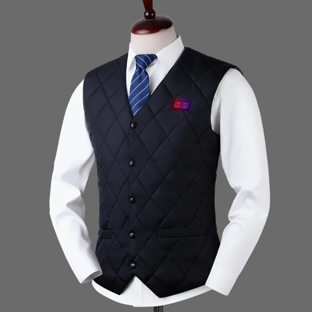 Description Picture 5 of item16 Places Zones Heated Vest 3 Gears Heated Vest Coat USB Charging Thermal Electric Heating Clothing Women Men for Camping Hiking