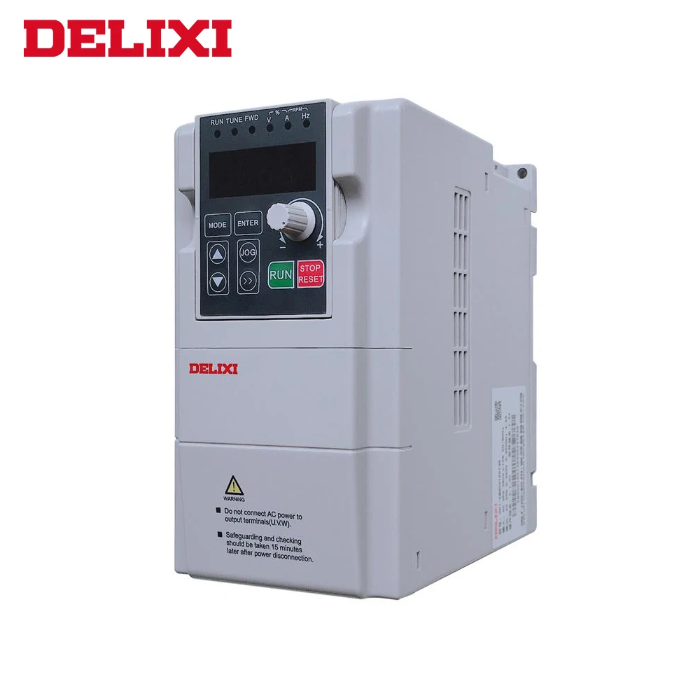 

DELIXI 380V 7.5KW 3 Phase Input Frequency Inverter Drives for Motor Speed Control 50HZ 60HZ AC DC VFD Frequency Converter